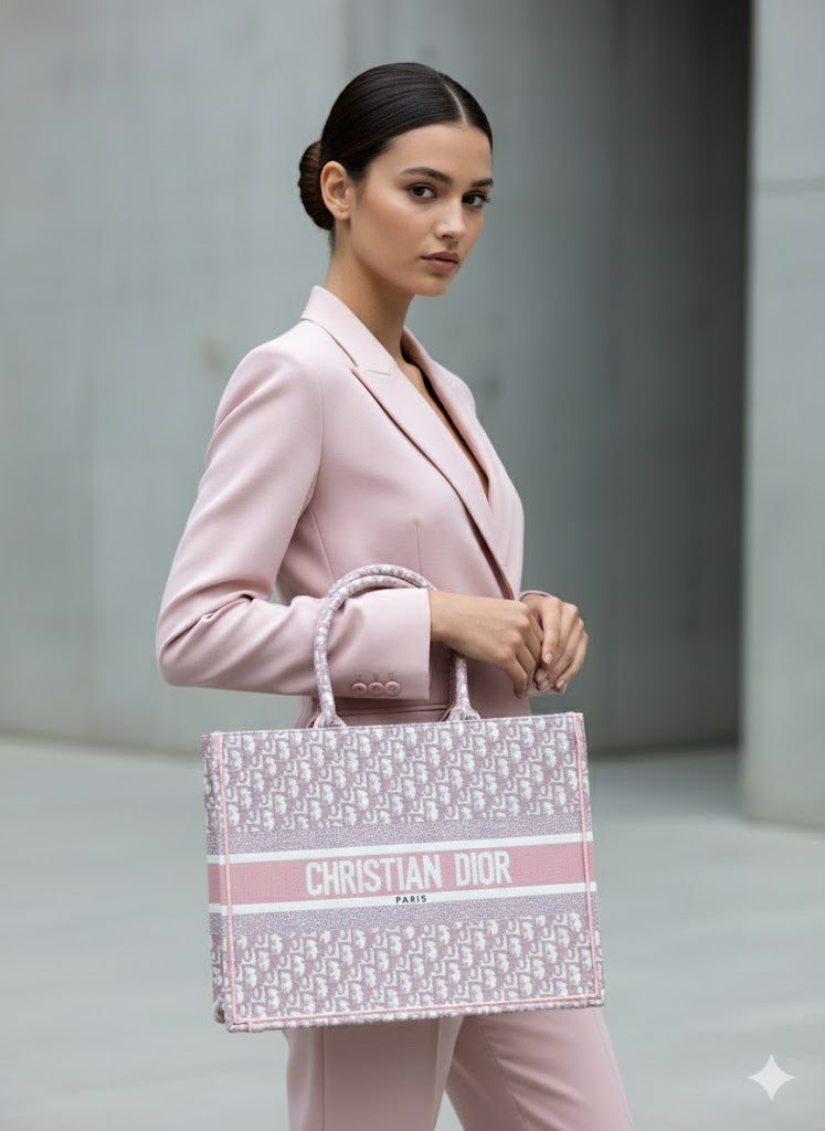 Christian Dior Women’s Luxury Handbag Set | Designer Tote Bag with Pouch | Premium Fashion in Dubai